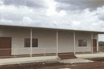 Temporary quarters for ten staff Temporary quarters for ten staff